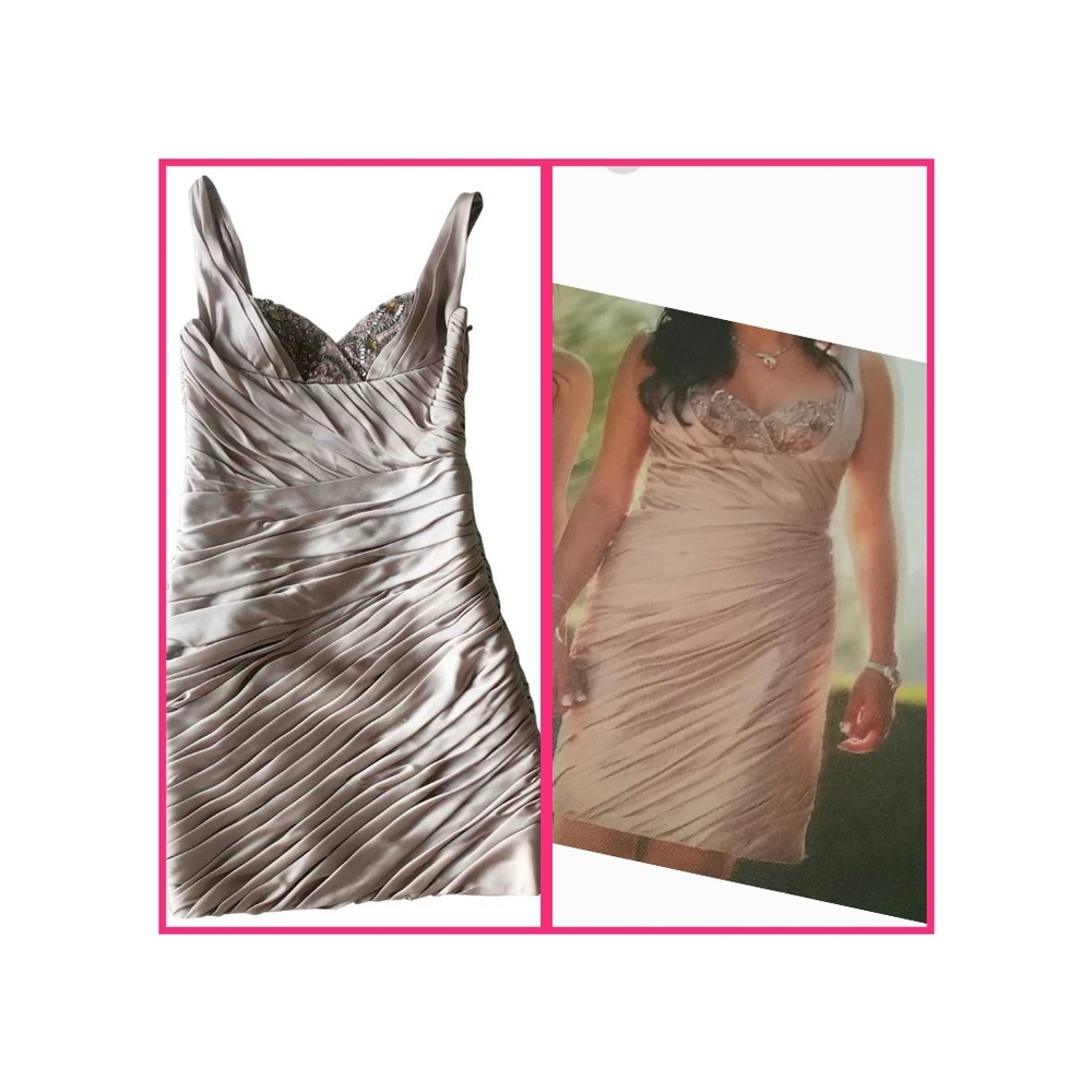 MIGNON Satin mini bodycon dress NEW